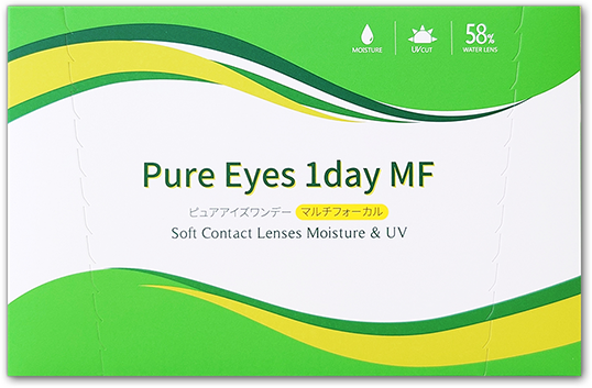 ピュアアイズワンデーマルチフォーカル（遠近両用コンタクトレンズ）